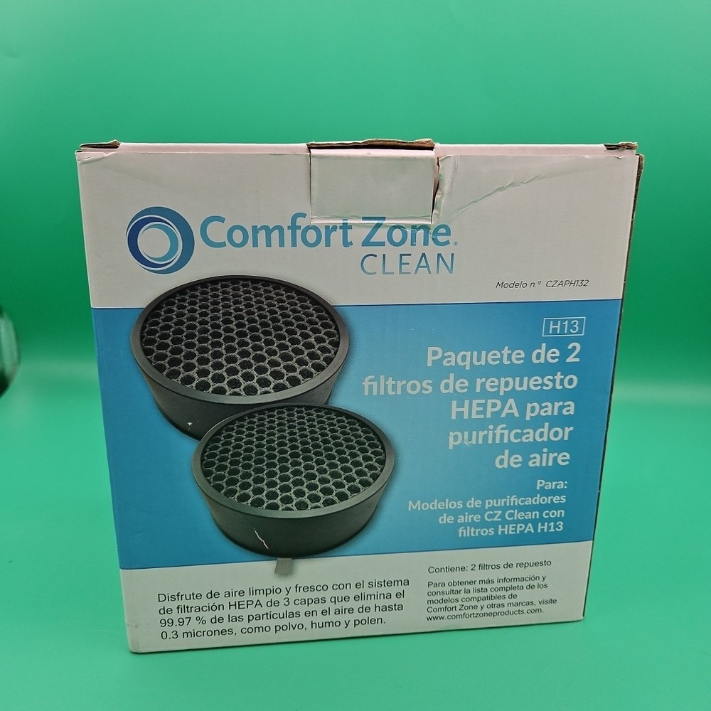 Comfort Zone Clean - CZAPH132 Air Purifier HEPA Replacement Filter (2-Pack) - Picture 4 of 6